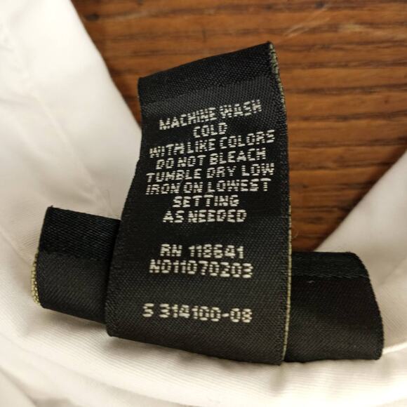 LANE BRYANT ~ Women's White Cotton Blouse With Raw Edge Layered Details ~26/28 - Picture 9 of 9